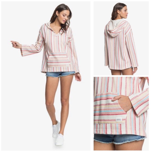 Roxy Tops - Roxy ‘Call of the Ocean’ Poncho Hoodie